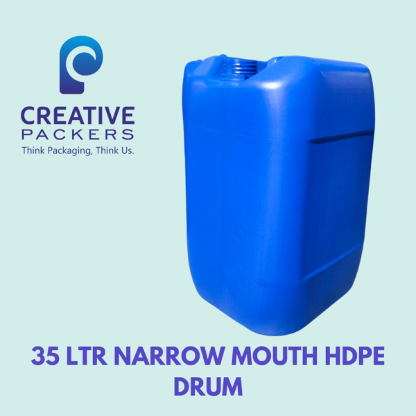 35 LTR NARROW MOUTH HDPE DRUM